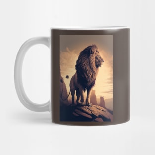 The Majestic Lion: King of the Jungle Mug